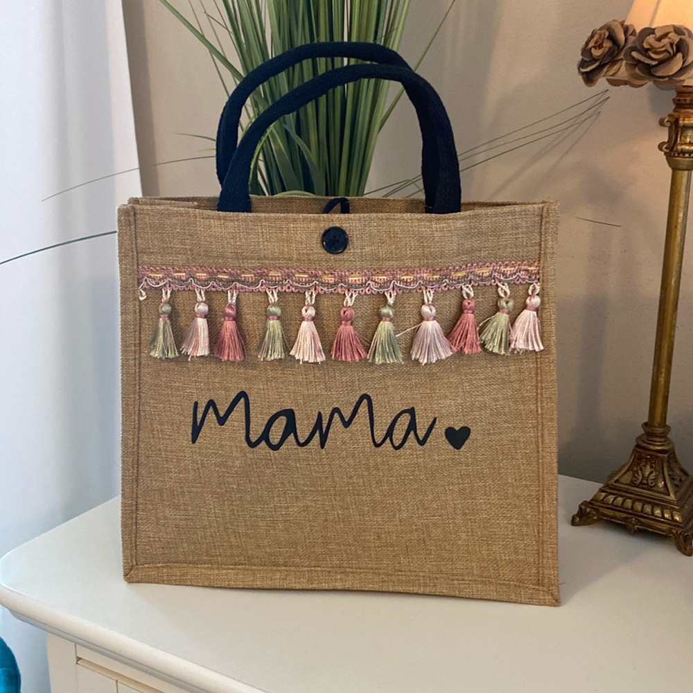 Super cute “Mama” boho bag.  New without tags